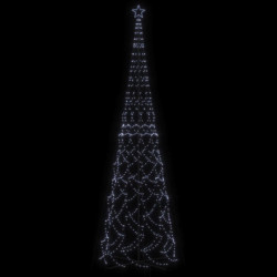 LED-Weihnachtsbaum Kegelform Kaltweiß 3000 LEDs 230x800 cm