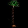 Künstliche Palme mit 136 LEDs Warmweiß 220 cm