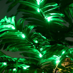 Künstliche Palme mit 192 LEDs Warmweiß 300 cm