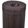 Bambus-Badezimmermatten 2 Stk. 60×90 cm Dunkelbraun