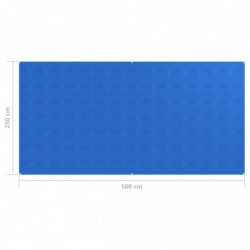 Zeltteppich 250x500 cm Blau