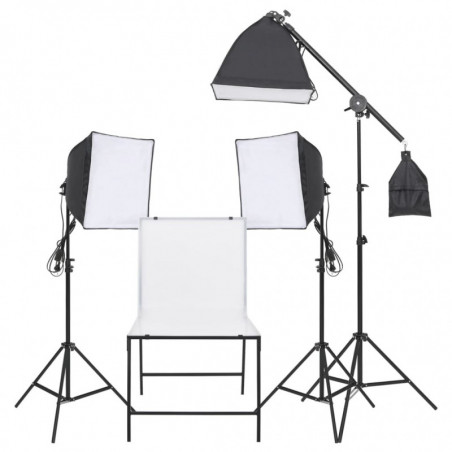 Fotostudio-Beleuchtung Set mit Aufnahmetisch