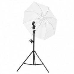 Fotostudio-Set mit Beleuchtung, Hintergrund und Reflektor