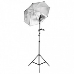 Fotostudio-Set mit Beleuchtung, Hintergrund und Reflektor