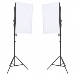 Fotostudio-Set mit Beleuchtung und Hintergrund