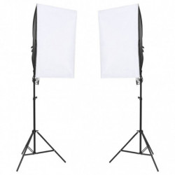 Fotostudio-Set mit Beleuchtung und Hintergrund