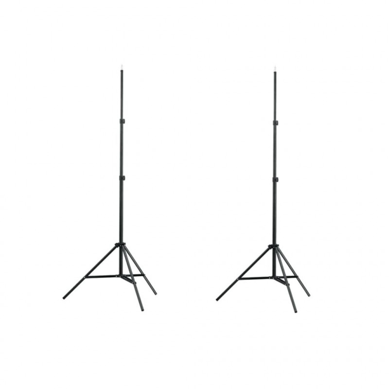 Lampenstativ 2 Stk. Höhe 78-210 cm