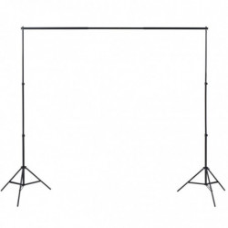 Fotostudio Set 3 Baumwolle-Hintergründe Rahmen verstellbar 3x5m