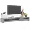 Monitorständer Grau Sonoma 100x24x13 cm Holzwerkstoff