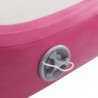 Aufblasbare Gymnastikmatte mit Pumpe 700x100x15 cm PVC Rosa
