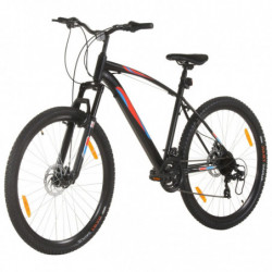 Mountainbike 21 Gang 29 Zoll Rad 48 cm Rahmen Schwarz