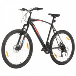 Mountainbike 21 Gang 29 Zoll Rad 53 cm Rahmen Schwarz