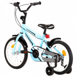 Kinderfahrrad 16 Zoll Schwarz und Blau