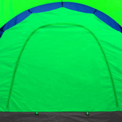 Campingzelt 9 Personen Stoff Blau/Grün