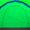 Campingzelt 9 Personen Stoff Blau/Grün
