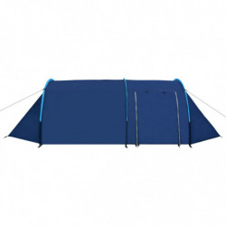 Camping-Zelt 4 Personen Marineblau  / Hellblau