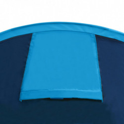 Camping-Zelt 4 Personen Marineblau  / Hellblau