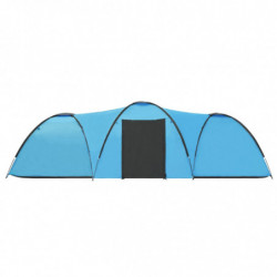 Camping-Igluzelt 650×240×190 cm 8 Personen Blau