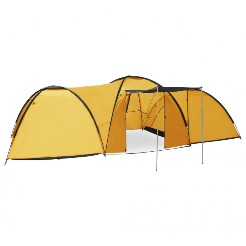 Camping-Igluzelt 650×240×190 cm 8 Personen Gelb