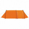 Campingzelt 4 Personen Grau und Orange