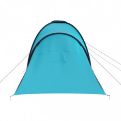 Campingzelt 6 Personen Blau und Hellblau