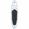 Stand Up Paddle Board SUP Aufblasbar Blau und Weiß