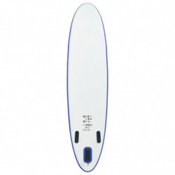 Stand Up Paddle Board SUP Aufblasbar Blau und Weiß