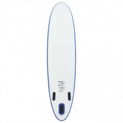 Stand Up Paddle Surfboard SUP Aufblasbar Blau und Weiß
