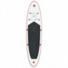 Stand Up Paddle Surfboard SUP Aufblasbar Rot und Weiß