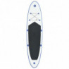 Stand Up Paddle Surfboard SUP Aufblasbar Blau und Weiß