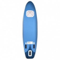 SUP-Board-Set Aufblasbar Marineblau 300x76x10 cm