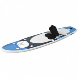 SUP-Board-Set Aufblasbar Marineblau 330x76x10 cm