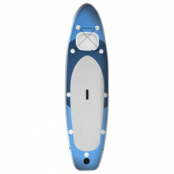 SUP-Board-Set Aufblasbar Marineblau 330x76x10 cm