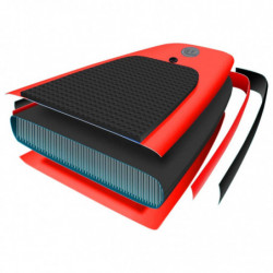 SUP-Board-Set Aufblasbar Rot 330x76x10 cm