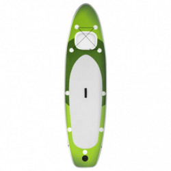 SUP-Board-Set Aufblasbar Grün 330x76x10 cm