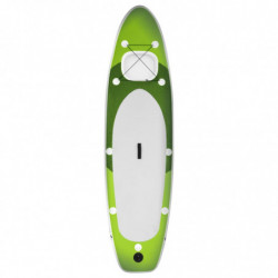 SUP-Board-Set Aufblasbar Grün 360x81x10 cm