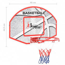 5-tlg. Basketball-Set für die Wandmontage 66x44,5 cm