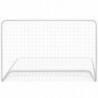 Fußballtore 2 Stk. mit Netzen 182×61×122 cm Stahl Weiß