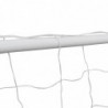 Fußballtore 2 Stk. mit Netzen 182×61×122 cm Stahl Weiß