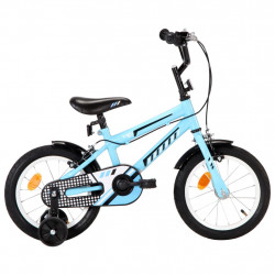 Kinderfahrrad 14 Zoll Schwarz und Blau