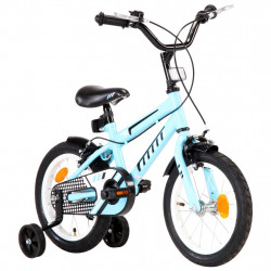 Kinderfahrrad 14 Zoll Schwarz und Blau