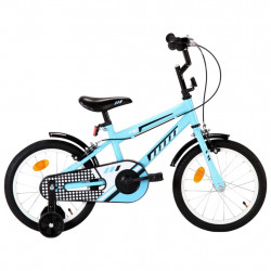 Kinderfahrrad 16 Zoll Schwarz und Blau