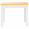 3-tlg. Kindertisch und Stuhl-Set Weiß und Beige MDF