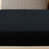 Spannbettlaken Jersey Schwarz 90x200 cm Baumwolle