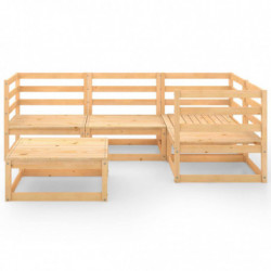 5-tlg. Garten-Lounge-Set Hina Massivholz Kiefer