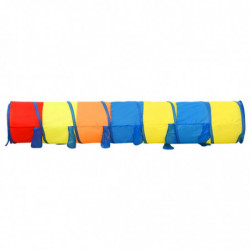 Spieltunnel mit 250 Bällen Mehrfarbig 245 cm Polyester