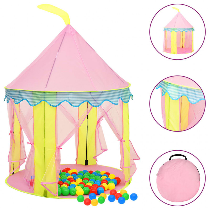 Spielzelt für Kinder Rosa 100x100x127 cm