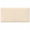 Wandpaneele 12 Stk. Creme 30x15 cm Samt 0,54 m²