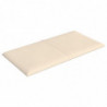 Wandpaneele 12 Stk. Creme 30x15 cm Samt 0,54 m²