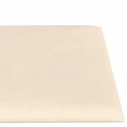 Wandpaneele 12 Stk. Creme 30x15 cm Samt 0,54 m²